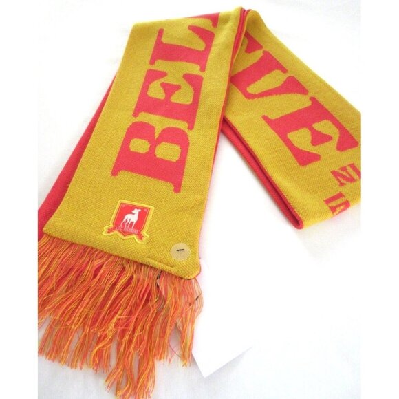 Nike AFC Richmond Ted Lasso Believe In Soccer Scarf University Gold Pink NWT - Picture 2 of 6